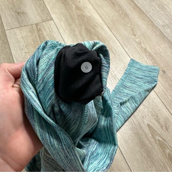 Lululemon Wunder Under Legging‎ (Hi-Rise) Space Dye Camo Alberta Lake Fresh Teal - Picture 6 of 8